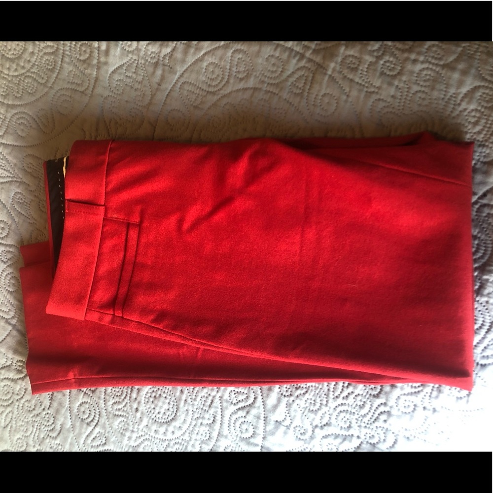 Banana Republic Red Sloan Pant